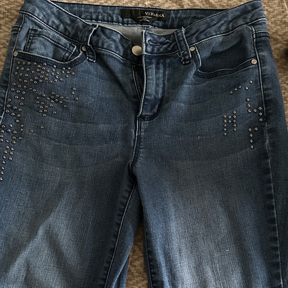 Versona Studded Jeans - Blue